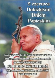9 czerwca Dukielskim Dniem Papieskim