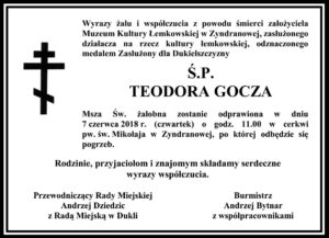 Zmarł Teodor Gocz