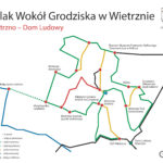 Tablica szlak Wokół Grodziska w Wietrznie