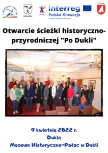 ŚCIEŻKA “PO DUKLI” wirtualna i w rzeczywistości otwarta