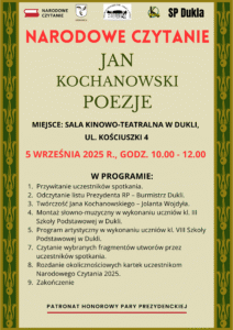 NARODOWE CZYTANIE DUKLA 2025