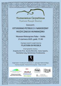 Koncert muzyki dawnej w ramach Festiwalu Muzyki Dawnej “Humanismus Carpathicus”