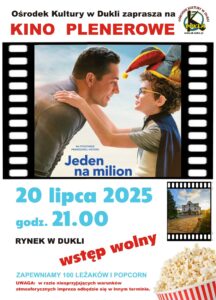 Kino Plenerowe w Dukli – wieczór filmowy pod rozgwieżdżonym niebem!