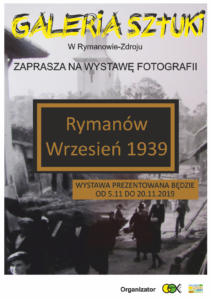 ZAPRASZAMY DO OBEJRZENIA WYSTAWY ARCHIWALNYCH FOTOGRAFII Z 1939 R. WYSTAWA POTRWA OD 5.11. DO 20.11.2019.