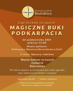 Zapraszamy na spacer „Magiczne Buki Podkarpacia”