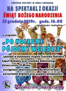 SPEKTAKL Z OKAZJI ŚWIĄT BOŻEGO NARODZENIA